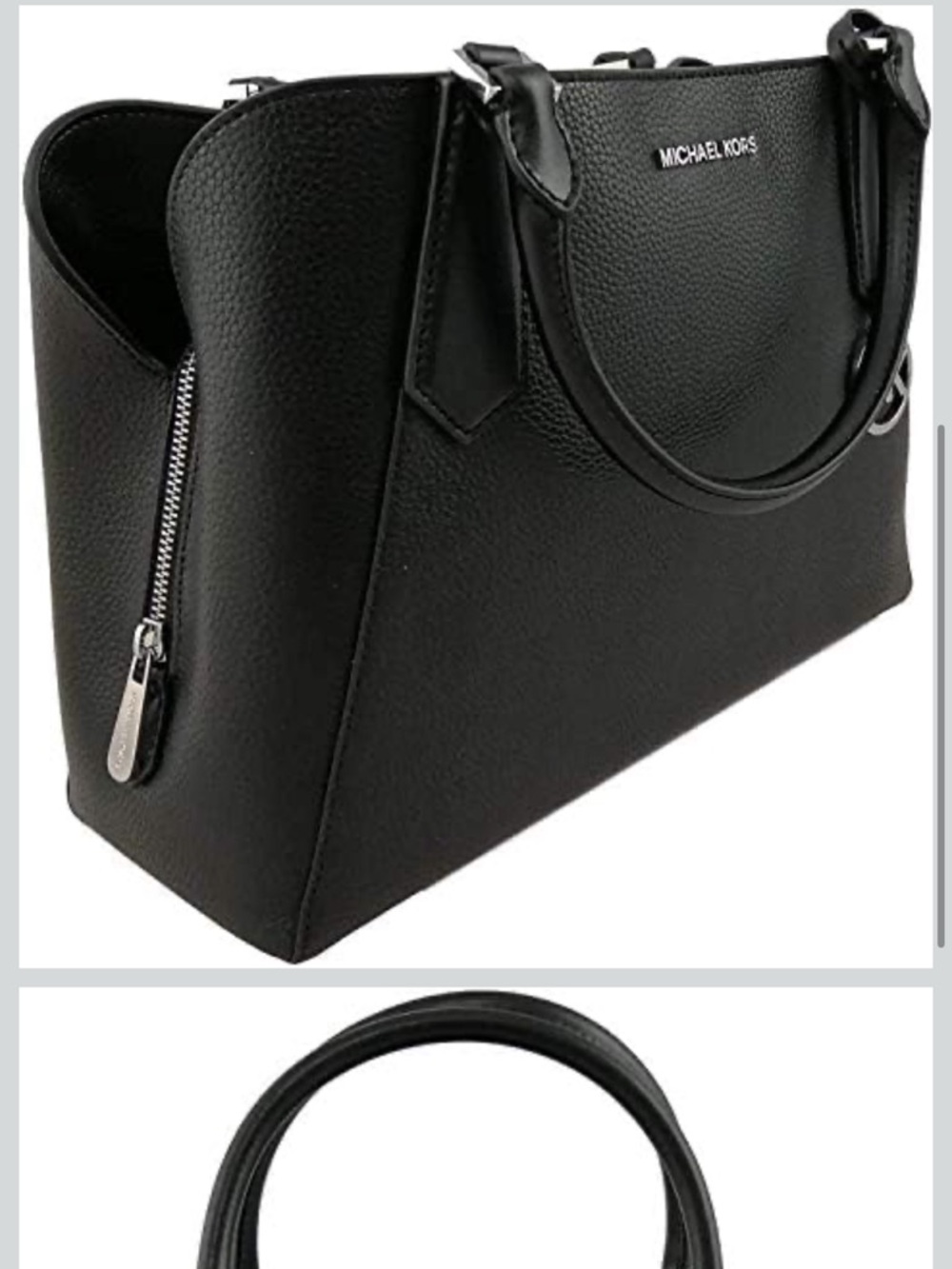 Michael Kors Black Pebbled Leather Purse $400 OBO - BNWT - Picture 10 of 11